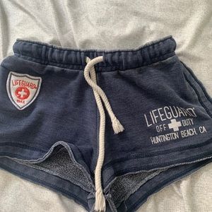 navy blue hunnington lifeguard shorts